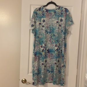 Reel Legends pastel floral dress With side pockets. XL